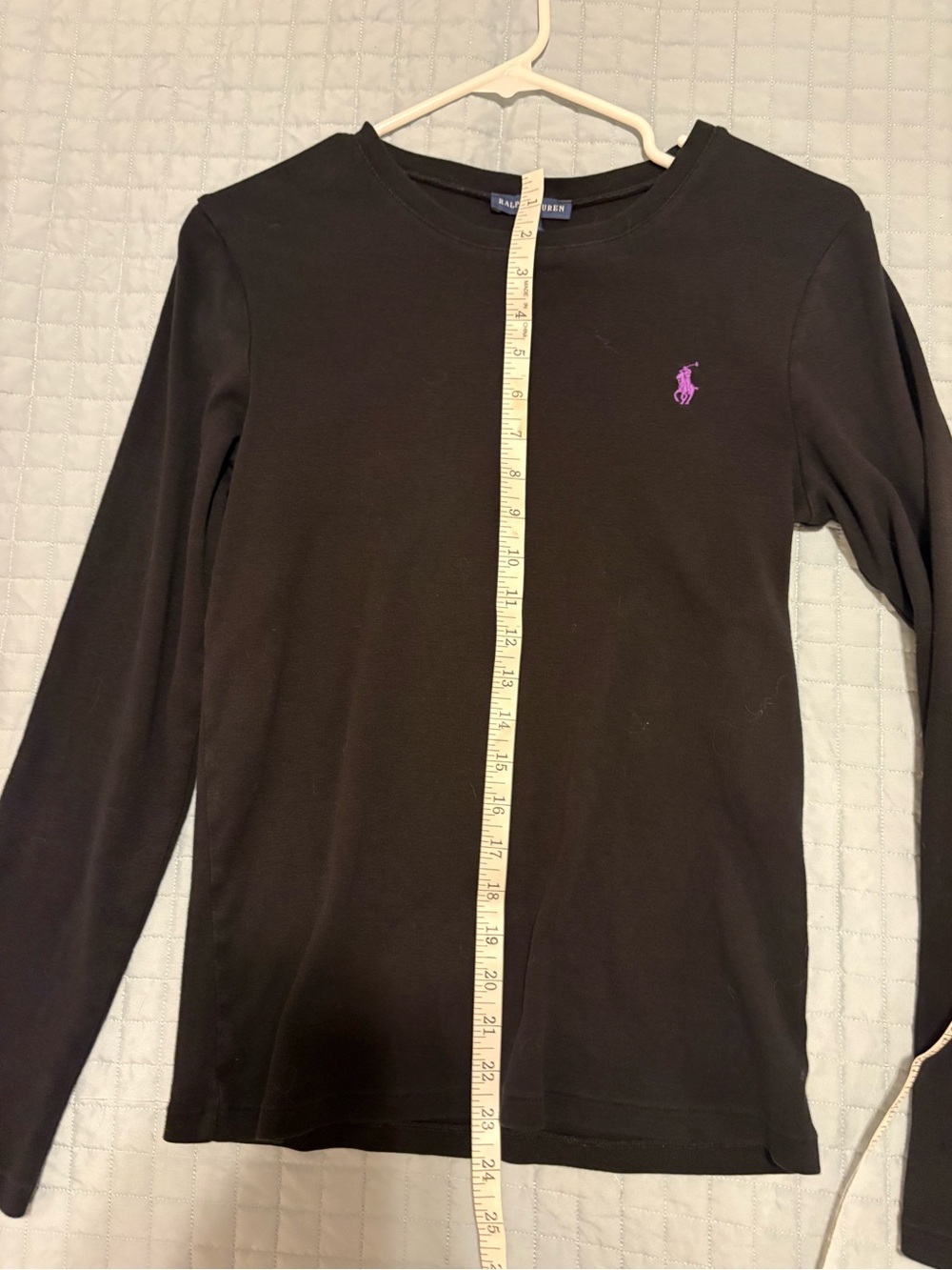 Women’s Ralph Lauren Black Crew Neck Long Sleeve Shirt - Picture 5 of 6